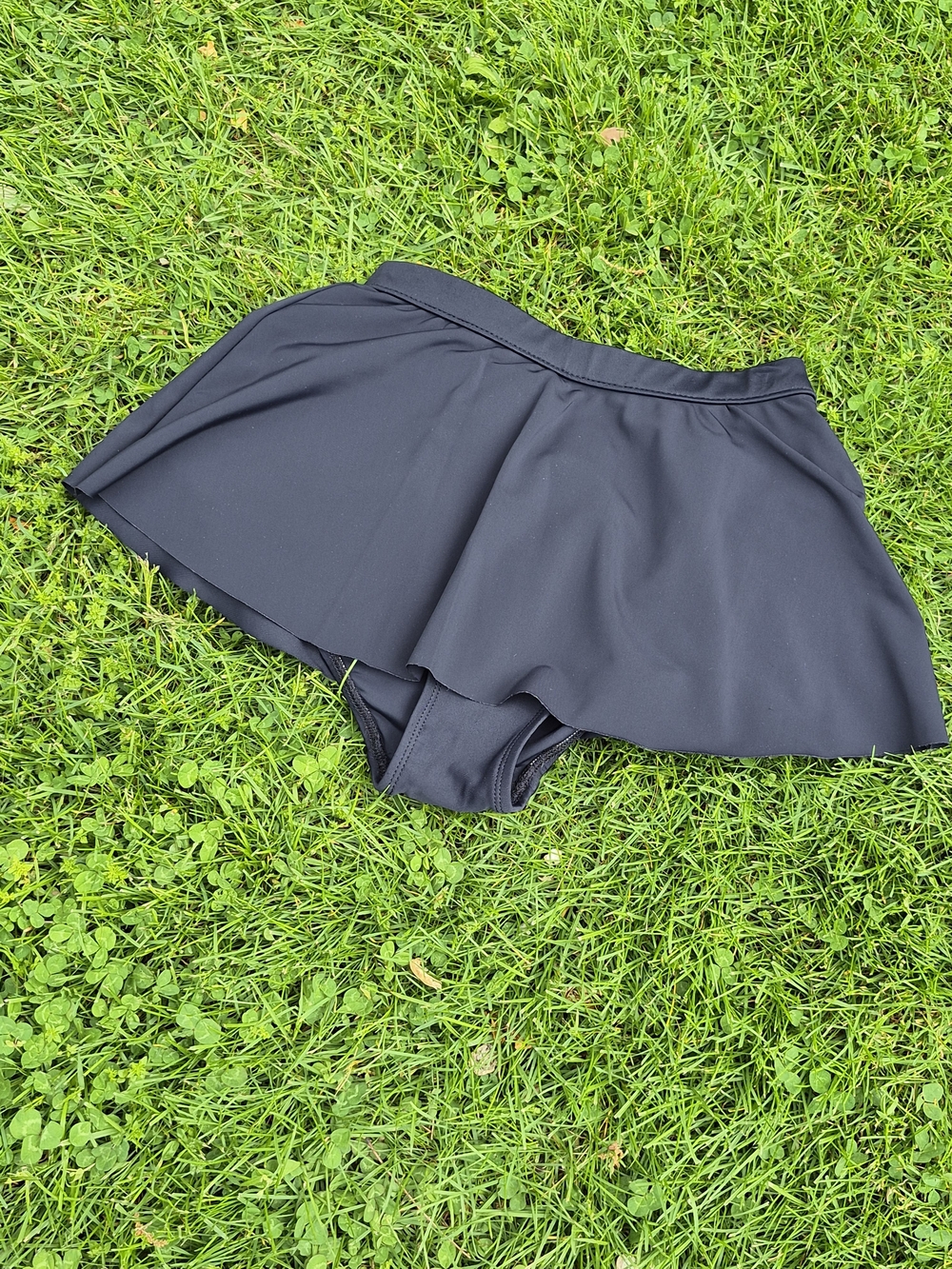 VINTAGE Anne Cole  Black Swim Skirt 10